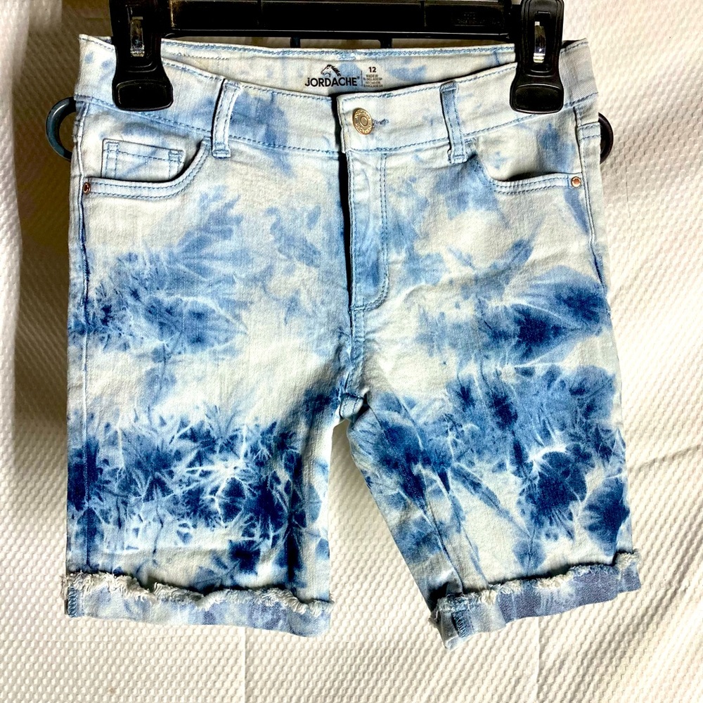 Junior tye dye Bermuda shorts
